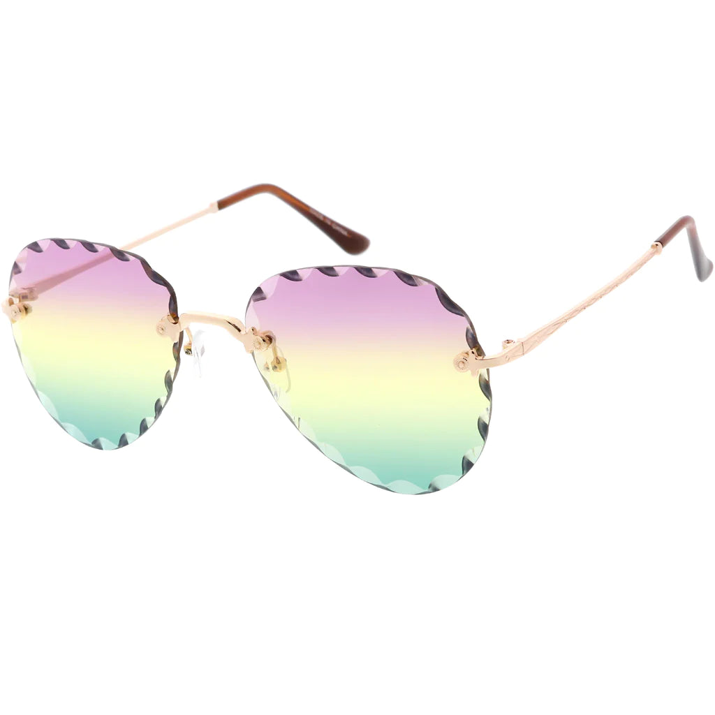 MEDUSA CRYSTAL AVIATOR SUNGLASS