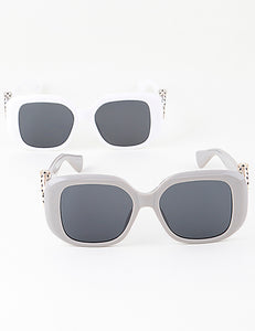 MEDUSA SQUARED LEOPARD SUNGLASS