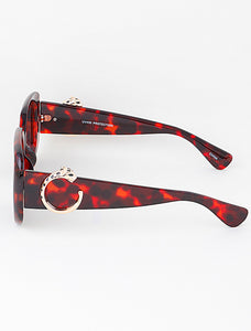 MEDUSA SQUARED LEOPARD SUNGLASS