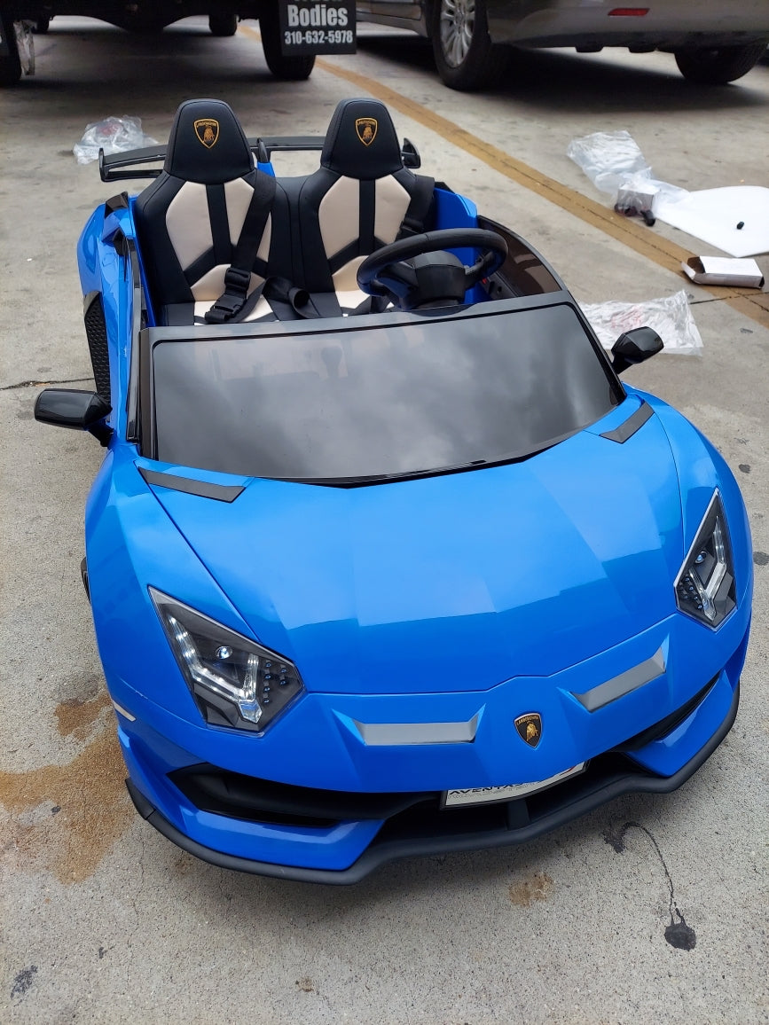 Blue Lamborghini 24V CAR