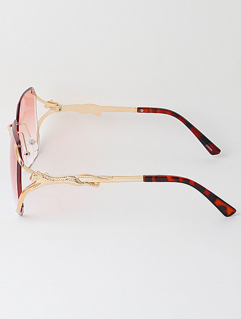 MEDUSA SQUARED CHEETAH SUNGLASS