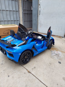 Blue Lamborghini 24V CAR