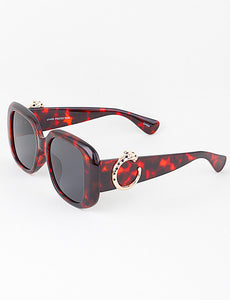 MEDUSA SQUARED LEOPARD SUNGLASS