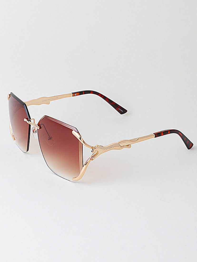 MEDUSA SQUARED CHEETAH SUNGLASS