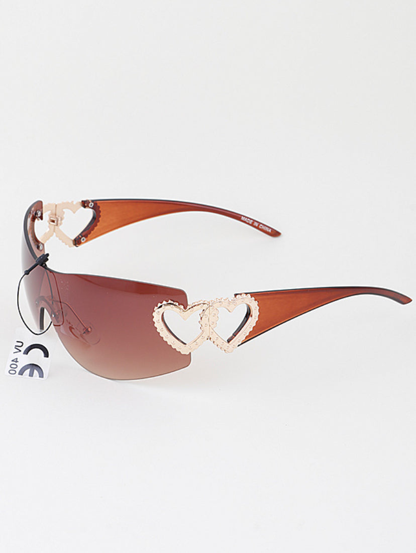 MEDUSA HEART CURVED SUNGLASS