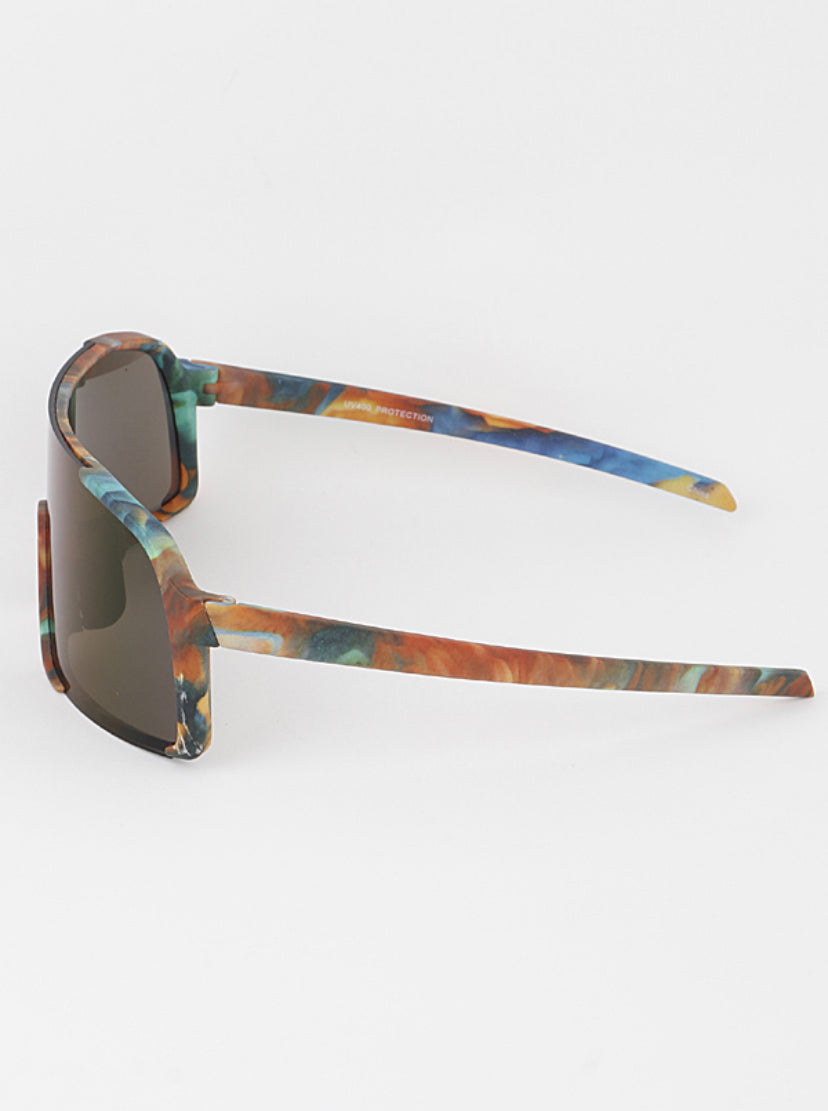 MEDUSA ABSTRACT SHIELD SUNGLASS