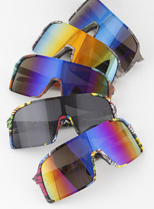 MEDUSA ABSTRACT SHIELD SUNGLASS