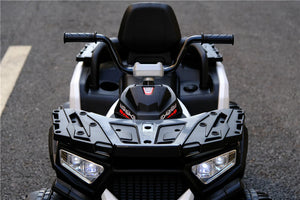 WHITE MOTORCYCLE ATV W/ REMOTE CONTROL