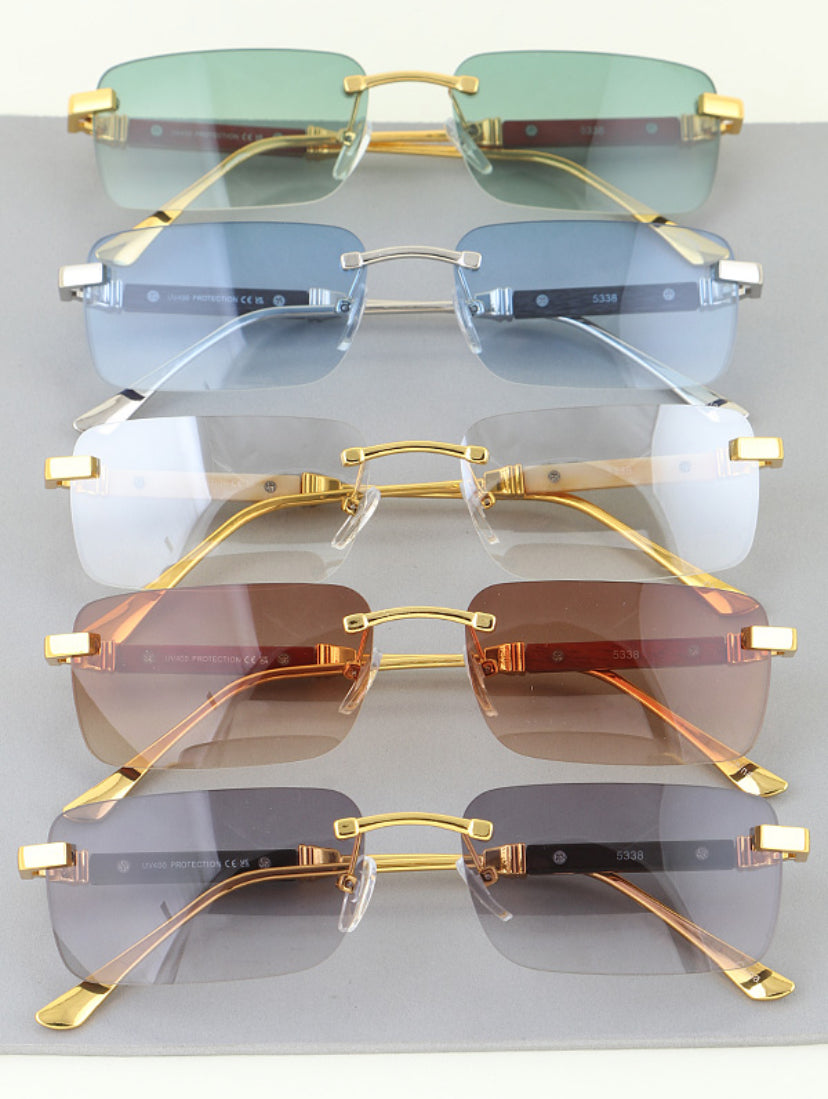 MEDUSA GRADIENT WOOD SUNGLASS