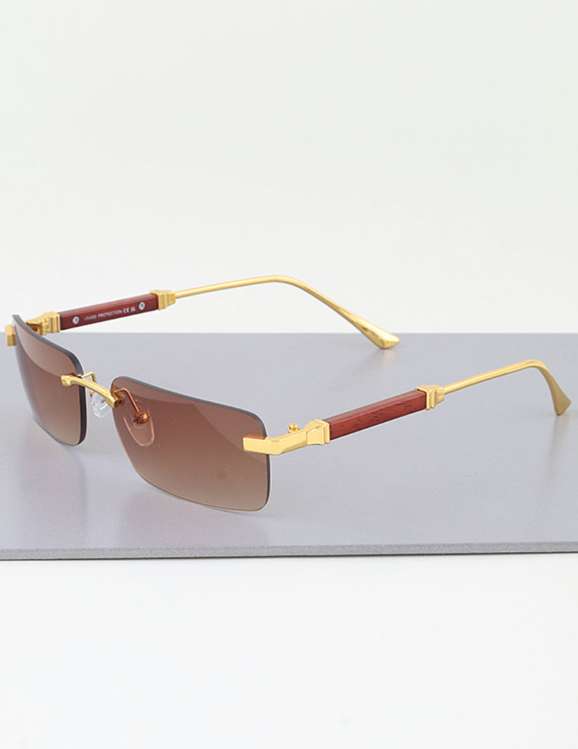 MEDUSA GRADIENT WOOD SUNGLASS