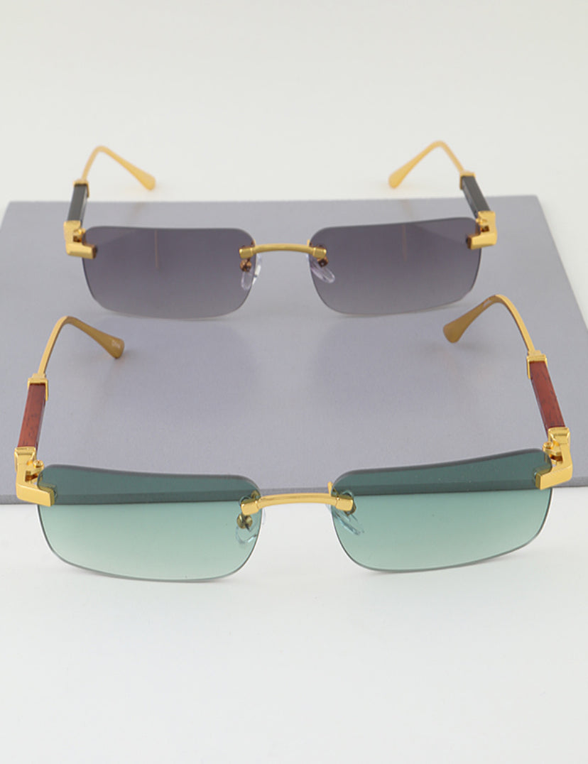 MEDUSA GRADIENT WOOD SUNGLASS