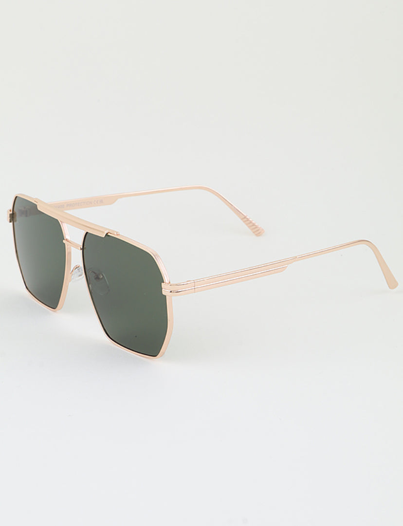 MEDUSA GEOMETRIC AVIATOR SUNGLASS