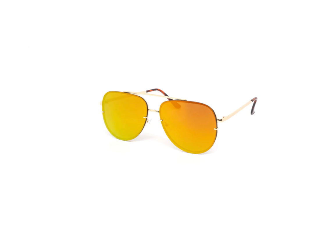 MEDUSA REFLECTIVE AVIATOR SUNGLASS