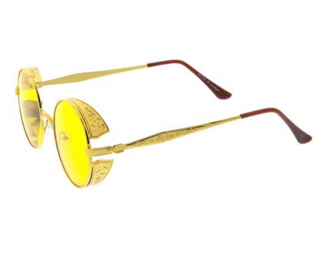 MEDUSA ROUND GOLD SUNGLASSES