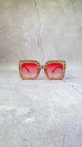 MEDUSA SQUARE RHINESTONE SUNGLASS