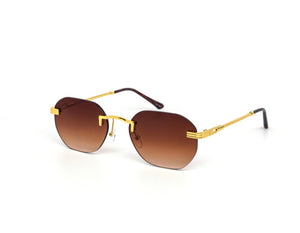 MEDUSA FASHION ROUND GOLD SUNGLASS