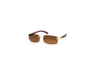 MEDUSA RIMLESS WOOD SUNGLASS