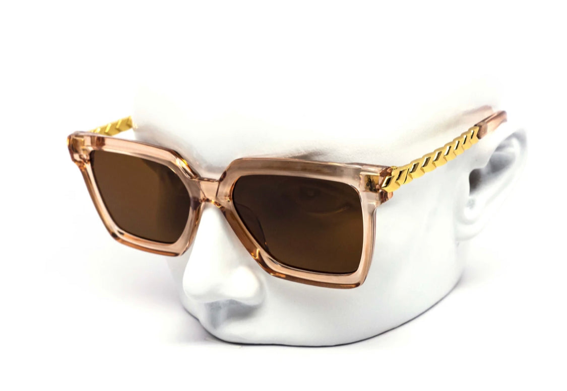 MEDUSA ELEGANT SQUARE GOLD SUNGLASS