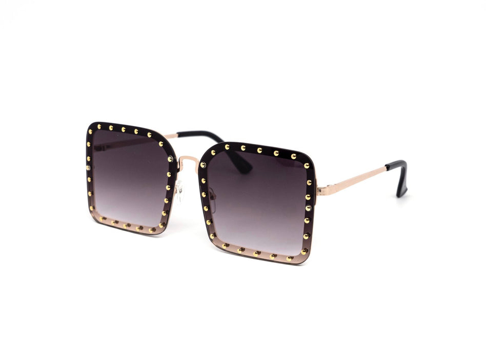 MEDUSA STUDDED SQUARE SUNGLASS