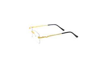 MEDUSA CLEAR GOLDEN SNAKE SUNGLASS