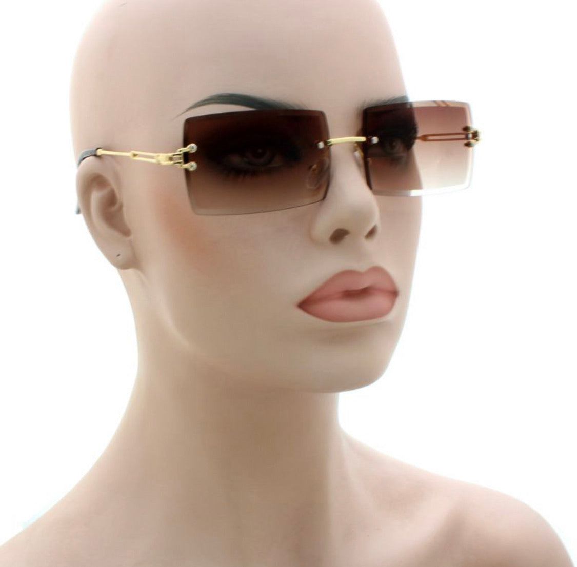 MEDUSA SQUARE RIMLESS SUNGLASS